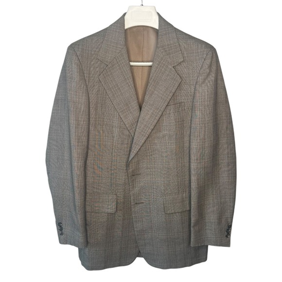 Palm Beach Windowpane Blazer Mens 40R Sport Coat Vintage - Picture 3 of 8